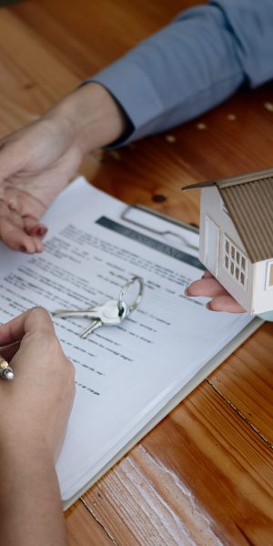 legal consultants, notary or justice lawyer discussing contract document on desk with client customer in courtroom office, business, justice law, insurance, legal service, buy and sell house concept.